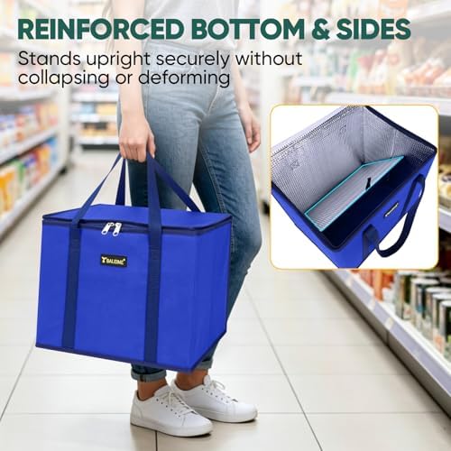 BALEINE 1PK Insulated Reusable Grocery Bag, Heavy Duty Shopping Tote - Image 3