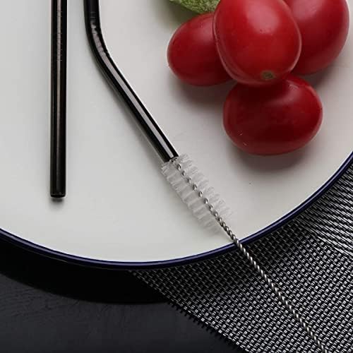 Travel Utensils Set with Case Reusable Portable Cutlery Set Stainless Steel 8pcs Including Dinner Knife Fork Spoon Chopsticks straws(Black) - Image 5