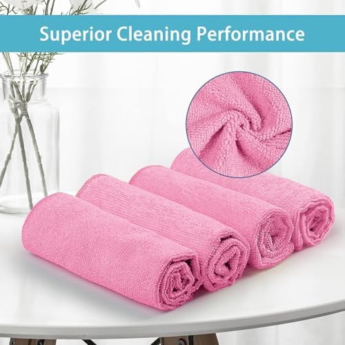 HOMEXCEL 50PK Microfiber Cleaning Cloth, Cleaning Rag for Home, 11.5x11.5in - Image 2