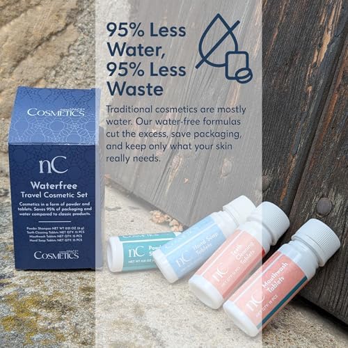 Stop Packing Water – nanoSPACE Travel Size Toiletries in Tablet Form with Clean Ingredients, Concentrated Performance & Leak Free Convenience | TSA Approved Mini Travel Essentials for Airplane Travel - Image 4