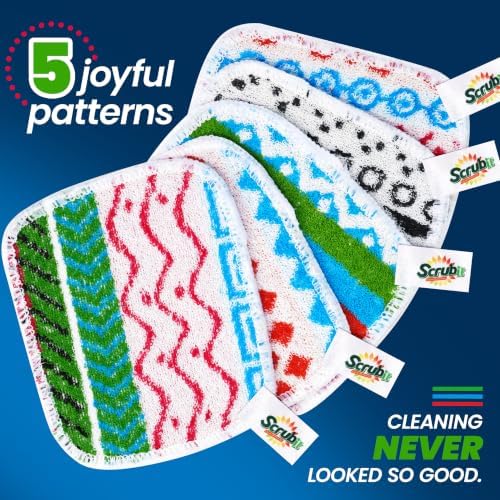 SCRUBIT 5 Pack Reusable Non-Scratch Dish Scrubbers for Kitchen - Image 3