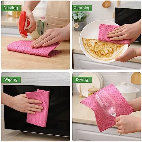 Homaxy Swedish Dishcloths for Kitchen, 10 Pack, Multicolor - Image 5