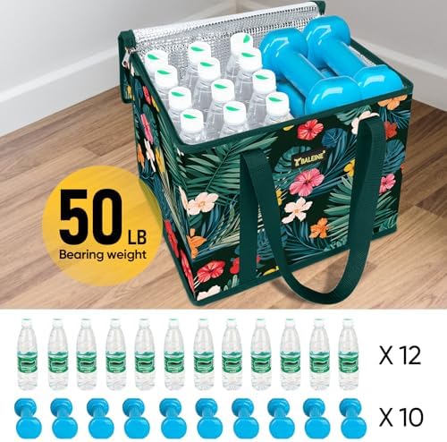 BALEINE 3PK Insulated Reusable Grocery Bag, Heavy Duty Shopping Tote - Image 6