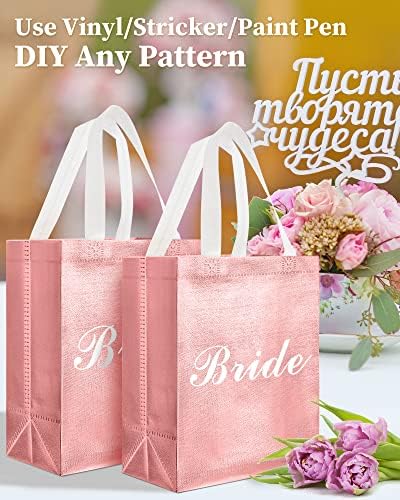 Eccliy 80 Pcs Reusable Gift Bags, Medium, Rose Gold - Image 3