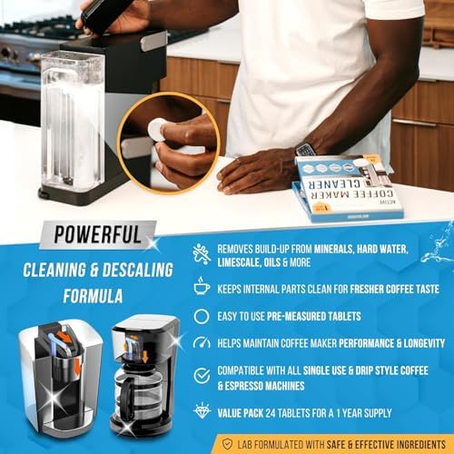 ACTIVE Washer Dishwasher Disposal & Coffee Cleaner Tablets - 96 Tabs Includes Washing Machine Cleaner, Dishwasher, Disposer, Coffee Maker Descale Tabs - Deep Clean & Refresh Appliance - 1 Year Supply - Image 5