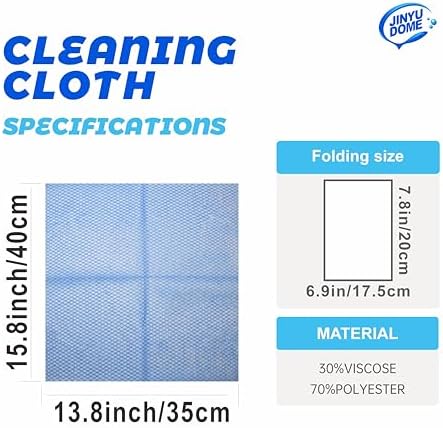 Reusable J Cloths, Disposable Kitchen Cleaning Cloths Dish Towels Dish Cloth Reusable Cloths for Kitchen, Bathroom, Household Cleaning (Blue & Green 100 Pack) - Image 2