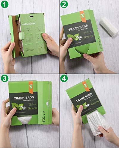 AYOTEE 1.2 Gallon Compostable Trash Bags, Strong Small Trash Bags 125 Count - Image 6