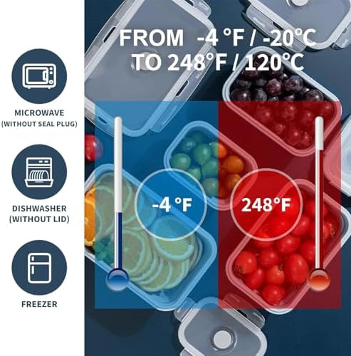 KIGI 【3 PACK】 27 OZ Collapsible Silicone Food Storage Containers with Lids Meal Prep Containers Bento Box, BPA FREE, Microwave Safe - Image 5