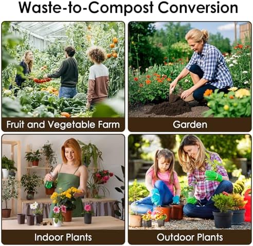 Electric Composter for Kitchen, 3L Food Recycler Composter with Auto-Cleaning/Odor-Free/LED Display/Low Noise, Smart Countertop Compost Bin 4-6H Turn Food Waste into Fertilizer for Home Indoor Use - Image 6