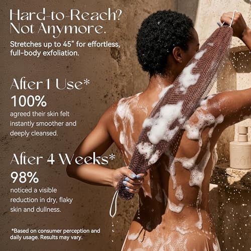 CORATED African Net Sponge with Knots Authentic, Shower Loofah Bath Sponge - Image 5