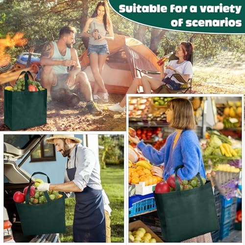 Windyun Reusable Grocery Bags Non Woven with Handles - Image 6
