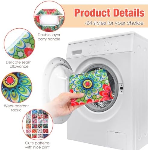 Eccliy 24 Pcs Reusable Grocery Bags Shopping Bags Foldable, Plants Style - Image 4