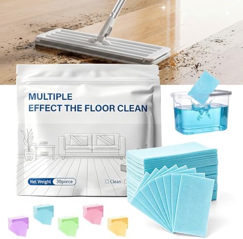 Multi-Surface Floor Cleaner Tablet, 2026 New Floor Cleaning Solution Tablets, Dissolvable Pre-Measured Deep Cleaning Cleaning Solution, for Tile & Vinyl Floors (Blue - 30pcs) by SICOSPI