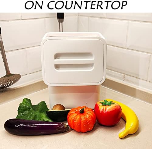 stonespace 1.3 Gal Kitchen Compost Bin, Hanging Trash Can for Cabinet Door - Image 2