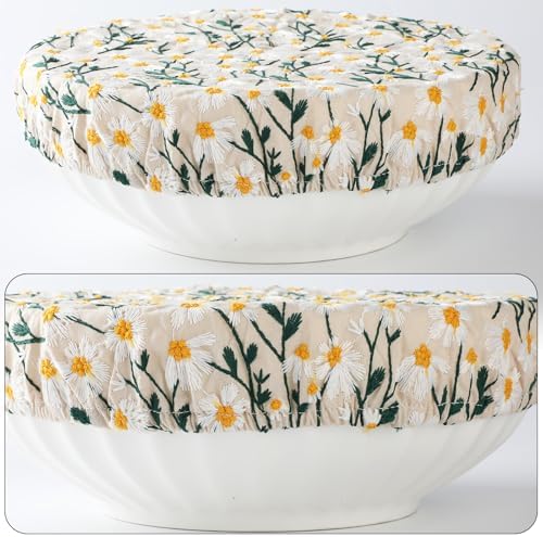 Reusable Bowl Covers for Bread Proofing Baking Linen Cotton Cloth Fabric - Image 2