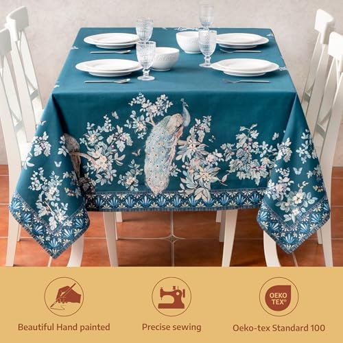 Maison d' Hermine Table Cloth Rectangle Table 100% Combed Cotton 70"x90" - Image 2