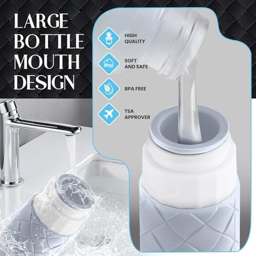 Silevoler Travel Bottles for Toiletries, TSA-Approved Travel Size Container - Image 6