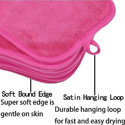 Makeup Remover Cloths Face Pads Reusable Microfiber Facial Cleansing Cloths - Image 3