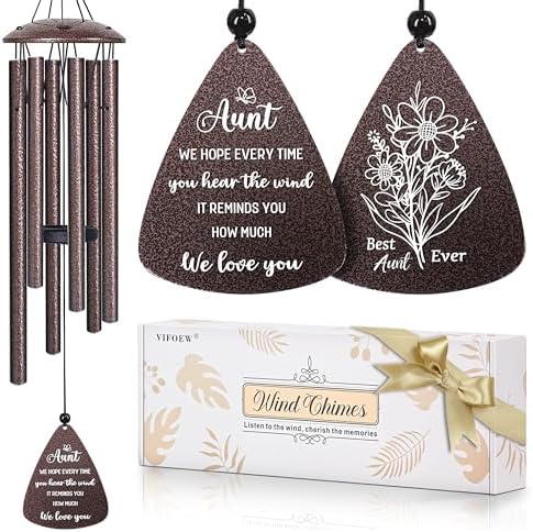 Aunt Gifts, 32" Bronze Wind Chimes, Birthday Gifts for Auntie from Niece by Unknown