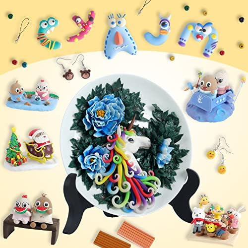 Cyajm 72 Colors Polymer Clay Strips Kit, DIY Jewelry & Home Decor - Image 2