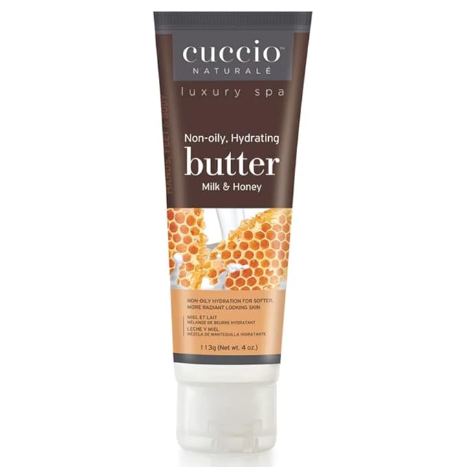 Cuccio Naturale Milk & Honey 5 Piece Gift Basket Set – Spa Collection with Body Butter, Lyte Lotion, Dry Body Oil, Spa Mist & Cuticle Oil – Nourishing Self-Care Gift for Women