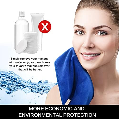 SINLAND Microfiber Facial Cloths Fast Drying Washcloth 12inch x 12inch (6pack, Blue) - Image 5