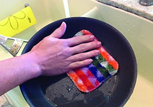 Skoy Bundle, 2-Pack Scrub, and 4-Pack Swedish Dishcloth, Reusable Cleaning Products for Kitchen and Household, Planet-Friendly, Dishwasher Safe Soft Scrub, Monochromatic Colors - Image 4