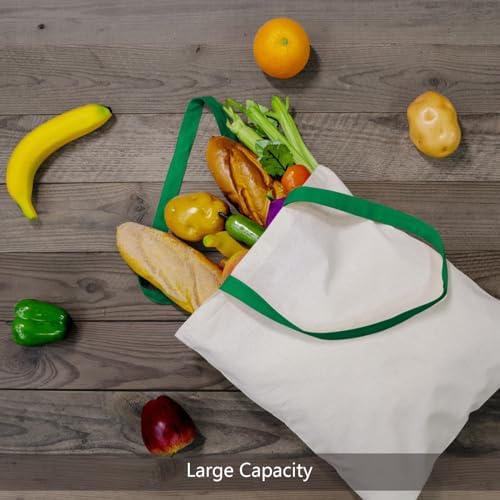 TOPDesign 6-Pack Economical 16"x15" Cotton Tote Bag, Lightweight Medium Reusable Grocery Shopping Cloth Bags, Suitable for DIY, Advertising, Promotion, Gift, Activity - Image 5