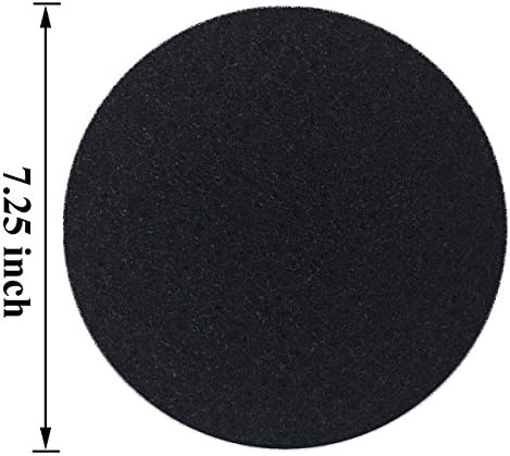 Becozofu 7.25 inch Kitchen Compost Bin Charcoal Filter Replacements, Compost Pail Replacement Carbon Filters, Round, Activated Charcoal, Set of 8 - Image 3