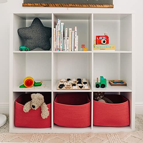 OrganiHaus Rainbow Basket for Shelf Storage, 15x9x10 - Image 5