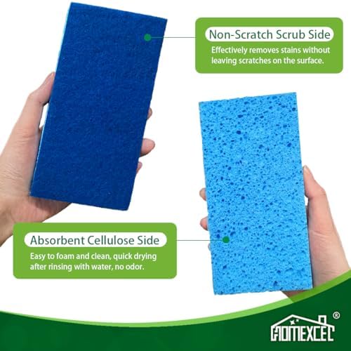 HOMEXCEL Extra Large Sponges Kitchen 6PK, Non-Scratch Sponge for Cleaning - Image 4