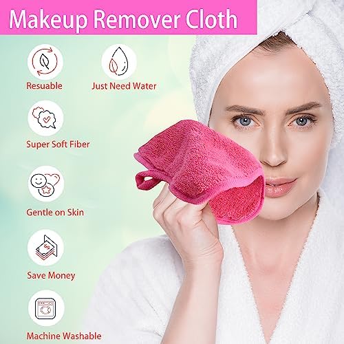 Makeup Remover Cloths Face Pads Reusable Microfiber Facial Cleansing Cloths - Image 2