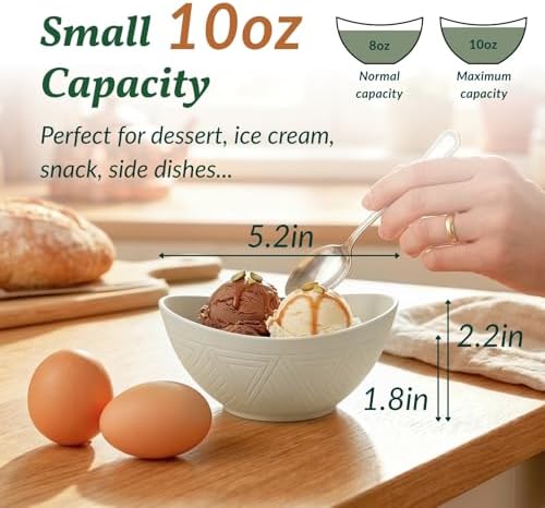 Homienly Unbreakable Snack Bowls,Wheat Straw Small Bowls,10 OZ Plastic Bowls Alaternative for Soup,Chip,Cereal,Microwave & Dishwasher Safe Bowls for Kithcen,Camping,Picnic(6PCS,Grey Stone) - Image 2