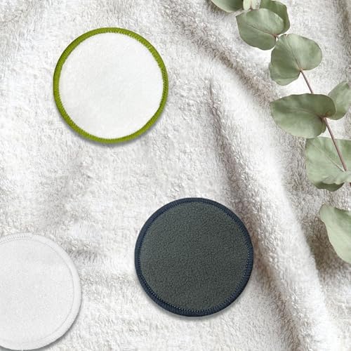 30 Packs Reusable Bamboo Charcoal Makeup Remover Pads for Face - Image 6