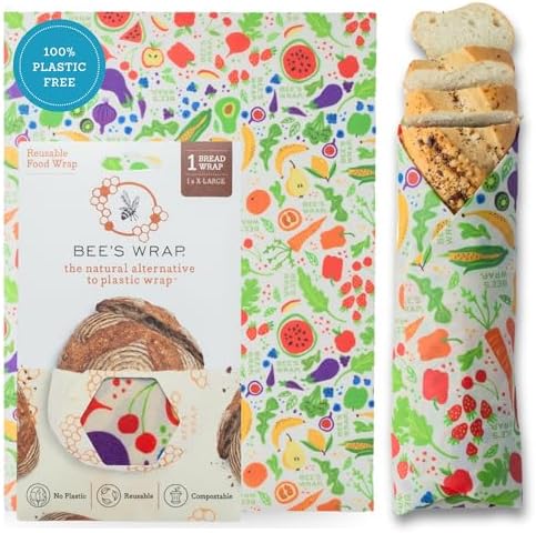Bee's Wrap Beeswax Bread Wrap - Garden Party by BeesWrap