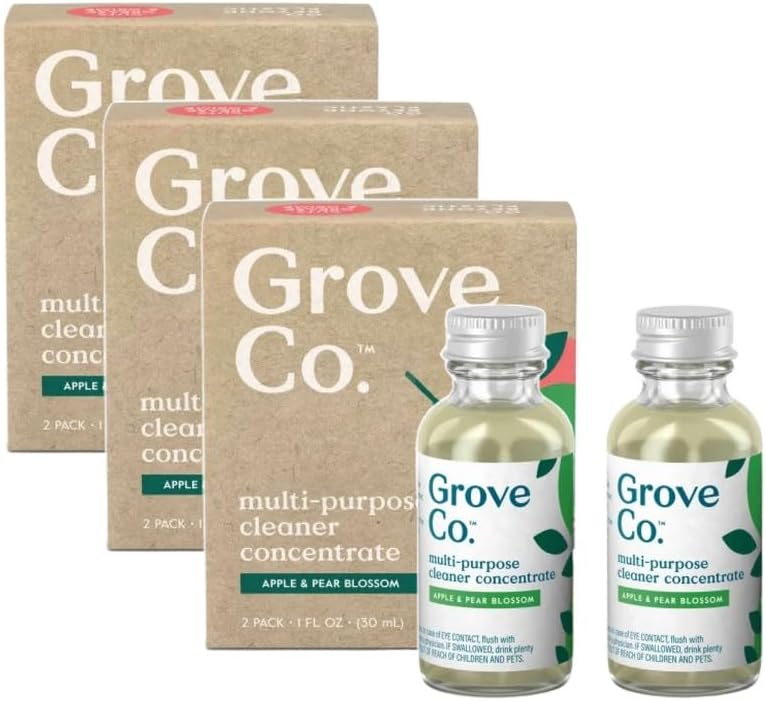 Grove Co. Multi-Purpose Cleaner Concentrate Refills, 6 x 1fl oz by GroveCo