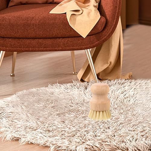Homoyoyo 2pcs Palm Fiber Kitchen Scrub Brush Set, Natural Palm and Sisal Fiber Pot Scrubber for Dishwashing and Sink Cleaning, Multipurpose Household Cleaning Tool - Image 7