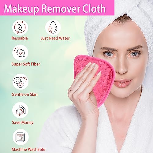 Makeup Remover Cloths Face Pads Reusable Microfiber Facial Cleansing Cloths - Image 2
