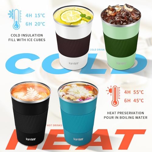 KETIEE Travel Coffee Mug 12oz: Reusable Coffee Cup with Leakproof Lid - Image 3