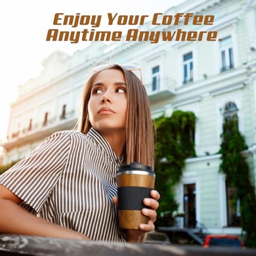 Vacuum Insulated Stainless Steel Travel Coffee Mug,Leak Proof Cup with Lid - Image 6
