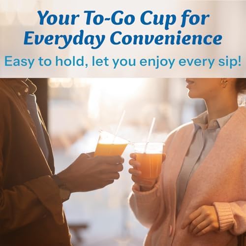 Homestockplus 100 Pack 12 oz BPA-Free Clear Plastic Cups with Lids and Straws - Leak-Proof Disposable Straw Cups, Iced Coffee Cups for Kids Drinks, Smoothies & To-Go Cold Beverages - Image 5
