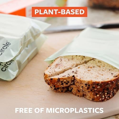 Full Circle Home Compostable Zipper Bags, Resealable Food-Safe Bags, 50ct - Image 3