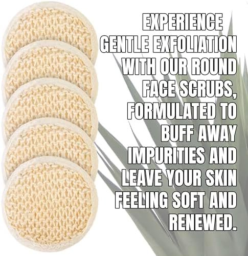 Soft Weave Facial Exfoliation Discs with Secure Finger Band - Sisal Cleanser Sponge Pads for Gentle Cleansing, 5-Pack - Image 3