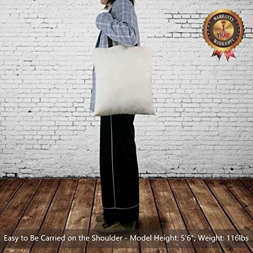 TOPDesign 6-Pack Economical Cotton Tote Bag, Lightweight Medium Reusable Grocery Shopping Cloth Bags, Suitable for DIY, Advertising, Promotion, Gift, Activity - Image 2