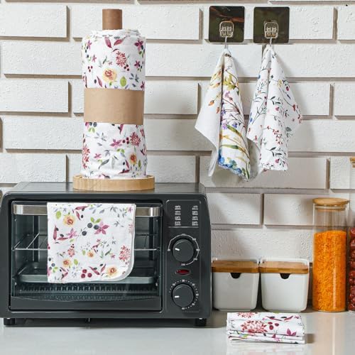 36 Pack Reusable Kitchen Cloths Cotton Towels, Wildflowers - Image 4