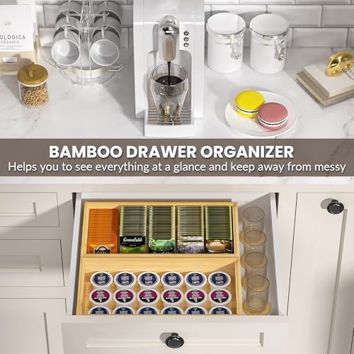 Bamboo Kitchen Drawer Organizer, Deep 2-Pack, 12" x 6" x 2.5" - Image 4