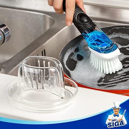 MR.SIGA Soap Dispensing Dish Brush Refills, 4 Pack - Image 6