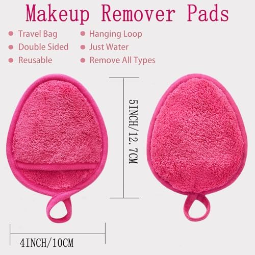 Reusable Makeup Remover Pads Washable Facial Makeup Cleansing Cloths - Image 3