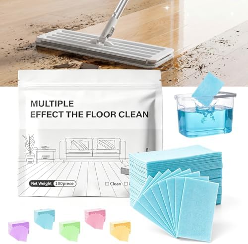 100 Piece Floor Cleaning Tablets Multi-Surface Cleaner, 2026 New Multi-Surface Floor Cleaner Tablet, Floor Cleaning Solution Tablets, for Hardwood, Laminate Floors, Wall Tiles, Glass (Blue, 100pcs) by SICOSPI