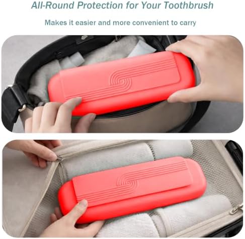 Silicone Toothbrush Travel Case, Upgrade Large Toothbrush Case for Travel - Image 3